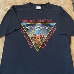 Vintage 2000 Single Stitch Sturgis 60th Motorcycle Rally T-Shirt. Size Large